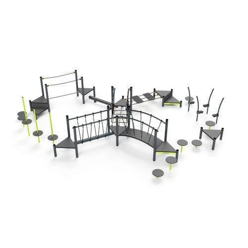 Пространство для фитнеса под открытым небом для игровой площадки - 3644S - Astrus Playgrounds - для школ / для занятий спортом / для общественных мест