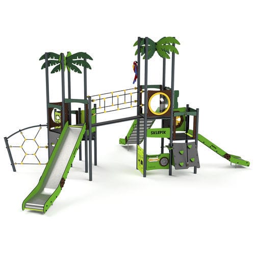 Игровая конструкция для игровой площадки - 11132 - Astrus Playgrounds - из металла / из ПЭНД / модульная
