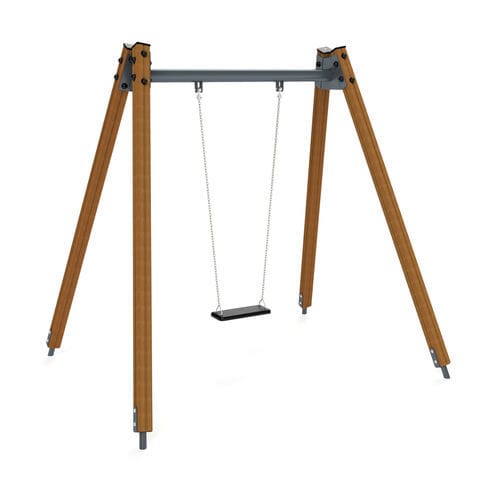 Качели из дерева - 3501D - Astrus Playgrounds - из гальванизированной стали / для игрового парка