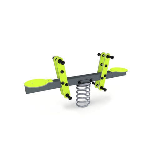 Качалка на пружине из гальванизированной стали - 3514S - Astrus Playgrounds - из ПЭНД / 2 места