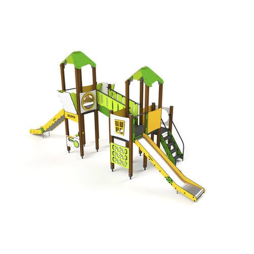 Игровая конструкция для игровой площадки - 10018 - Astrus Playgrounds - из стали / из дерева / из HDPE
