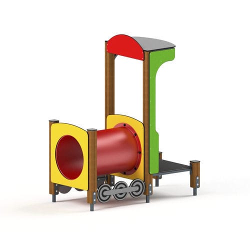 Игровая конструкция для игровой площадки - 3004D - Astrus Playgrounds - для коллективной организации / из металла / из дерева