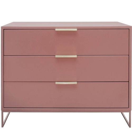 Современный ночной столик - 3 DRAWER UNIT - Studio 19 - из дерева / из латуни / прямоугольный