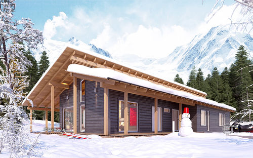 Сборный дом - BECKTON 146 - Lumi Polar - экологический / энергосберегающий / современный