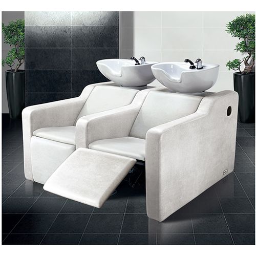 Раковина для мытья головы с опорой для ступней - IMPERIAL - Ceriotti - из керамики / из кожи / 1 место