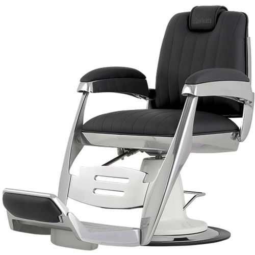 Кресло для парикмахерской из ткани - JUPITER388 - Ceriotti - из хромированного металла / с опорой для ступней / с подголовником