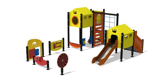 Игровая конструкция для игровой площадки - duki - Mertoglu - для общественных учреждений / из ПЭНД / из металла