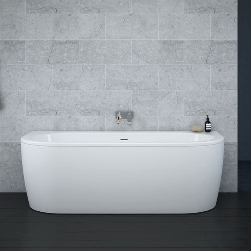 Овальная ванна - SLIM WALL - Aquaestil plus - отдельностоящая / из акрила / термическая
