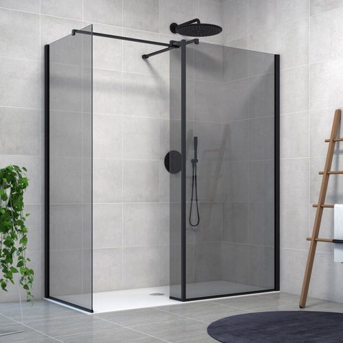 Фиксированная перегородка для душа - ZENITH WALL + L + W - Aquaestil plus - угловая / из закаленного стекла / по индивидуальному заказу