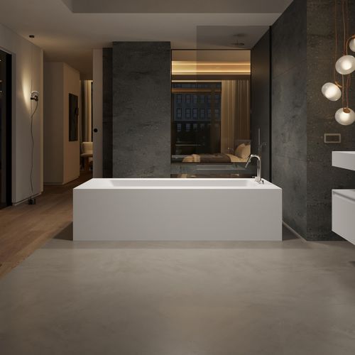 Отдельностоящая ванна - AQUILA 4 - Riluxa - для жилых зданий / из Corian® / современная