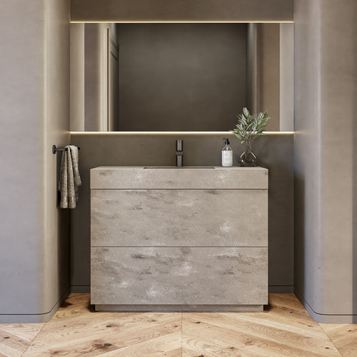 Напольная тумба под умывальник - GAIA VANITY CORIAN&reg; - Riluxa - из Corian® / современная / без дверцы