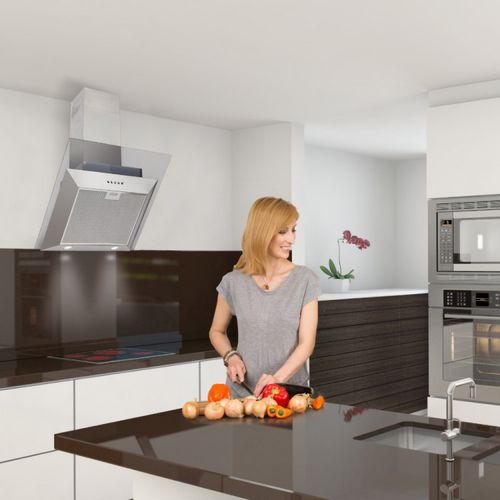 Настенная вытяжка - LA-70-DLINE - Luxair Cooker Hoods Kitchen Extractors - со встроенным освещением