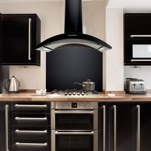 Настенная вытяжка - LA-90-CRESTA - Luxair Cooker Hoods Kitchen Extractors - со встроенным освещением / уникальный дизайн / черная