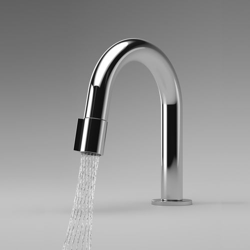 Однорычажный смеситель для раковины - Design Line - Swiss Eco Line - настольный / из хромированного металла / для интерьера