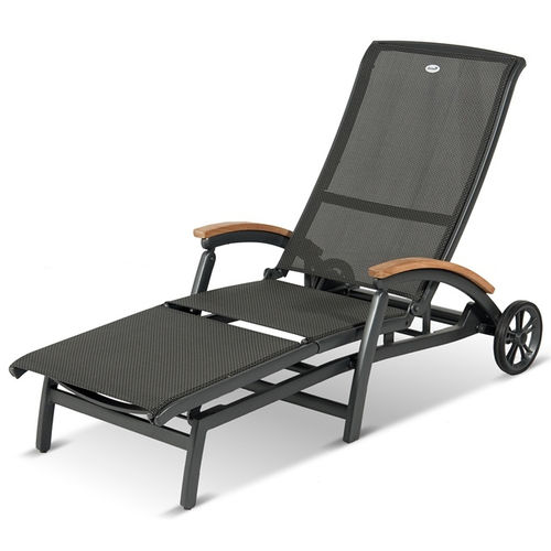 Классический садовый шезлонг - DA VINCI - Hartman Outdoor Products BV - из тикового дерева / из алюминия / для сада