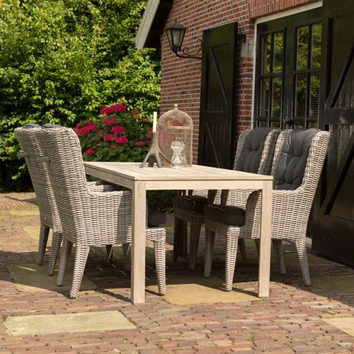 Современный обеденный стол - PICASSO - Hartman Outdoor Products BV - из тикового дерева / прямоугольный / для бытового использования