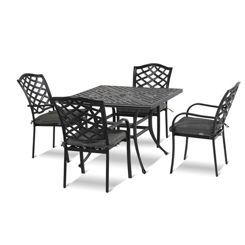 Современный комплект стол - стулья - BERKELEY - Hartman Outdoor Products BV - для сада / из алюминия / для бытового использования
