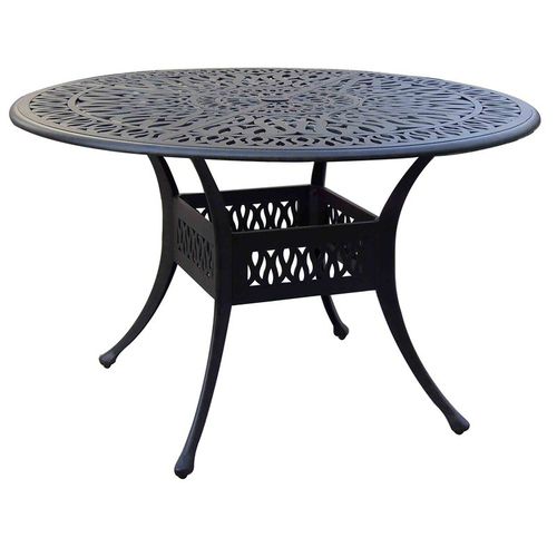 Современный обеденный стол - AMALFI - Hartman Outdoor Products BV - из литого алюминия / круглый / для бытового использования