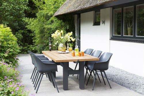 Современный комплект стол - стулья - SOPHIE STUDIO CHAIR & YASMANI TABLE - Hartman Outdoor Products BV - для сада / из алюминия / из полимера