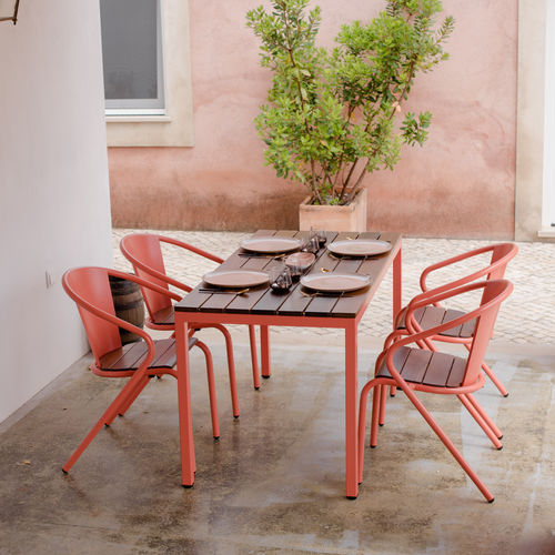 Современный стол - BICAtable CLASSIC - BICA chair - из дерева / с основанием из стали / прямоугольный