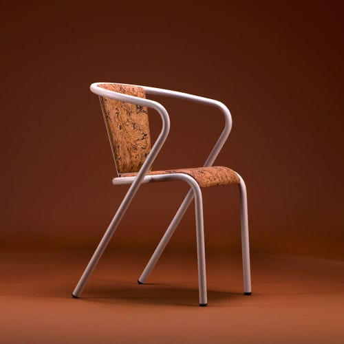 Современный cтул - BICAchair - BICA chair - для интерьера / из пробкового дерева / с основанием из стали
