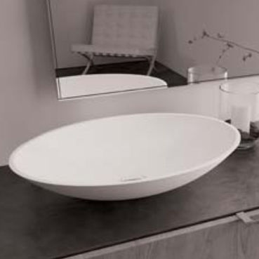 Настольная раковина - COSMOS/O - IOTTI BY MENOZZI - из Solid Surface / овальная / современная