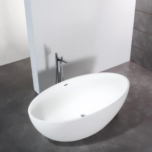 Овальная ванна - BARCELONA - STANO - островная / из Corian® / двойная