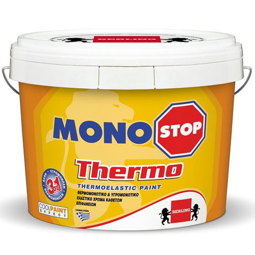 Изоляционная краска - MONOSTOP THERMO - Berling Paints - для наружного применения / для стены / акриловая