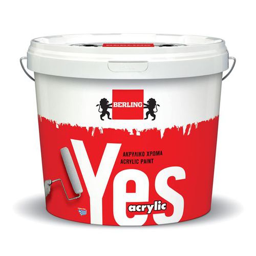 Декоративная краска - YES 100% ACRYLIC PAINT - Berling Paints - для наружного применения / внутренняя / для стены
