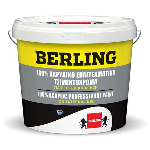 Декоративная краска - 100% ACRYLIC FOR ASBESTOS CEMENT ROOFS, TILE RED AND GREY - Berling Paints - для наружного применения / для стены / для бетона