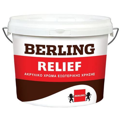 Декоративная краска - RELIEF WHITE ACRYLIC PAINT - Berling Paints - для наружного применения / для стены / акриловая