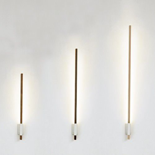 Современный настенный светильник - VERTICAL - Stickbulb - для интерьера / из дерева / LED
