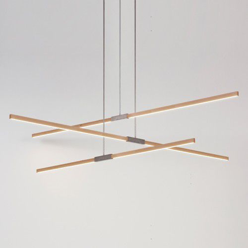 Подвесной светильник - MULTIPLE - Stickbulb - LED / линейный / из дерева