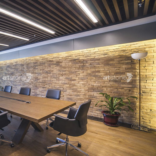 Покрытие для стен для внутреннего пространства - LADRILLO MASONRY - Artstone - для наружного использования / из натурального камня / текстурированное
