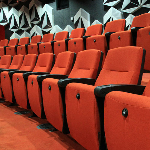 Современное кресло для аудитории - CLARITY SCHOLAR - Camatic Seating - из пенополиуретана / с пюпитром / красное