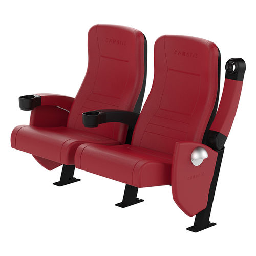 Кресло для кинотеатра из ткани - ACTIVA FIXED  - Camatic Seating - из кожи / для профессионального использования / красное