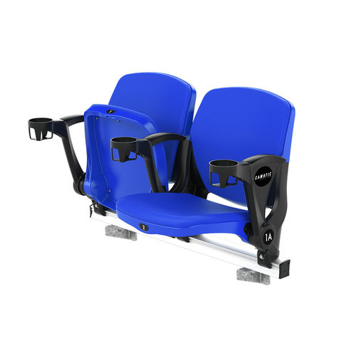 Современное кресло для аудитории - AXIOM VIP - Camatic Seating - из полипропилена / складное / красное