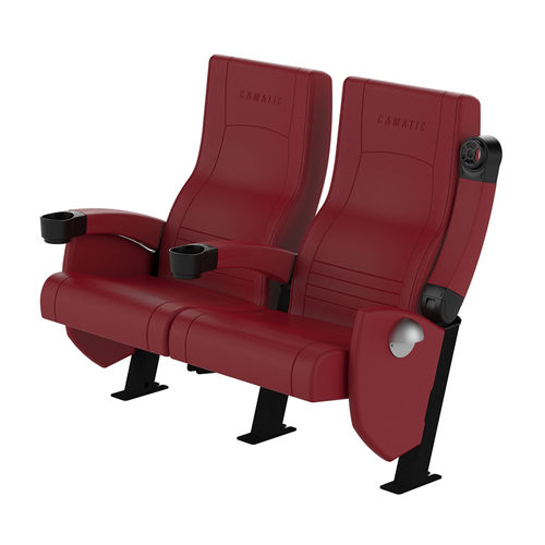 Кресло для кинотеатра из ткани - ODEON FIXED - Camatic Seating - из искусственной кожи / для профессионального использования / красное