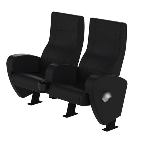 Кресло для кинотеатра из ткани - ODEON CLUB - Camatic Seating - для профессионального использования / красное / обитое
