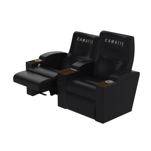Кресло для кинотеатра из ткани - VALENCIA FRONT PIVOT - Camatic Seating - из искусственной кожи / для профессионального использования / красное