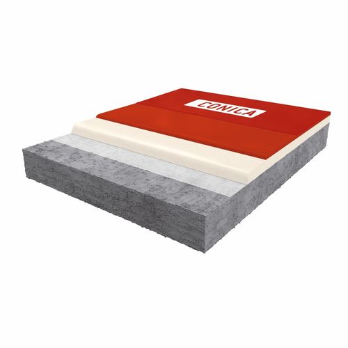 Напольное покрытие из полиуретана - CONIFLOOR LPC + LI - CONICA - для сектора услуг / другие форматы / гладкое