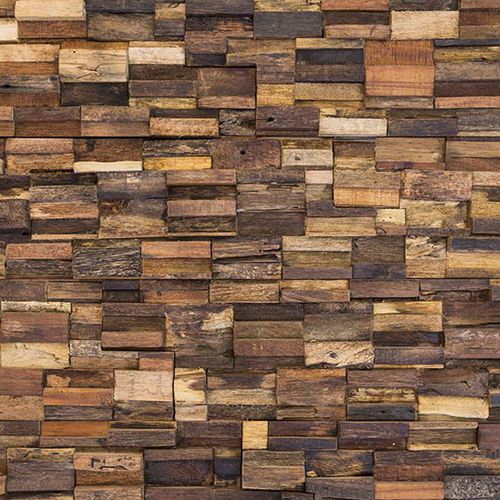 Облицовочная пластина из дерева - BRICK LANE - Frevini studio - внутренняя / имитация кирпича / переработанная