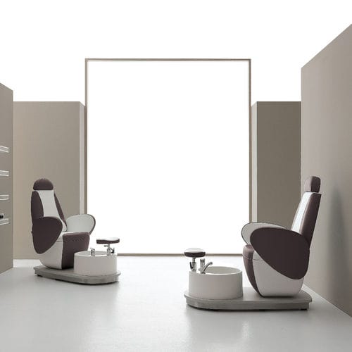 Кресло для спа-педикюра из искусственной кожи - EDGE - VISMARA Beauty&Spa Design - с подголовником / с опорой для ступней / с подлокотниками