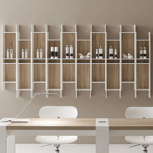 Настенный стеллаж - SLIM - VISMARA Beauty&Spa Design - современный / из венге / из лиственницы