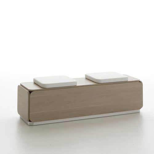 Современная скамейка - NAT SOFA - VISMARA Beauty&Spa Design - из стали / из меламина / из натурального дуба
