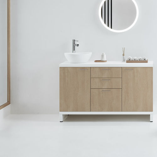 Напольная тумба под умывальник - ET-NO SERIES - VISMARA Beauty&Spa Design - из дуба / из венге / из лиственницы