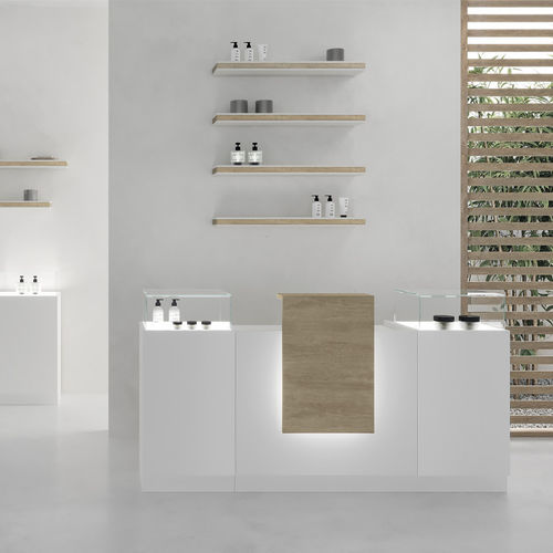 Административная стойка из меламина - LIGHT - VISMARA Beauty&Spa Design - для парикмахерской / для салона красоты / с подсветкой