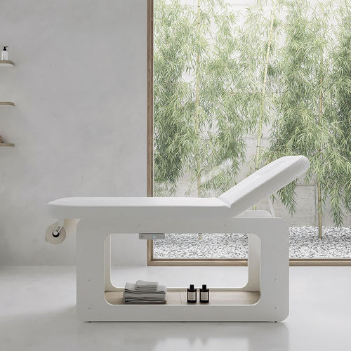 Фиксированный массажный стол - CREO - VISMARA Beauty&Spa Design - из дерева / со встроенным ящиком / по индивидуальному заказу