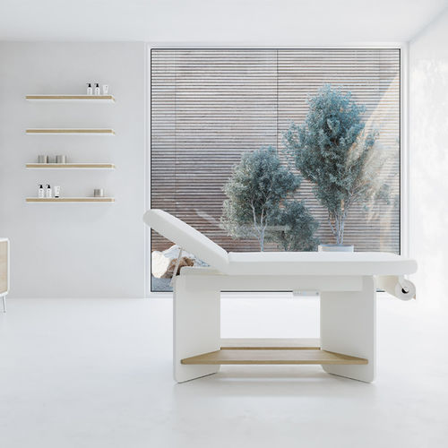 Электрический массажный стол - VIS - VISMARA Beauty&Spa Design - из натурального дуба / со встроенным ящиком / с регулируемой высотой