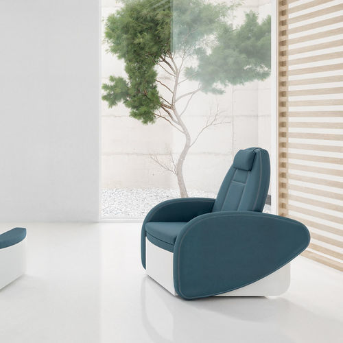 Кресло для спа-педикюра из искусственной кожи - TAHITI - VISMARA Beauty&Spa Design - с подголовником / с опорой для ступней / поворотное